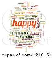 Colorful Happy Word Tag Collage