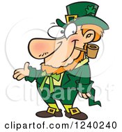 St Patricks Day Leprechaun Presenting