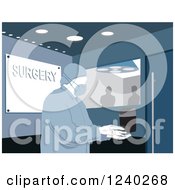 Poster, Art Print Of Male Surgeon Washing His Hands Before An Operation