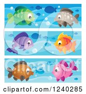 Poster, Art Print Of Borders Of Happy Fish