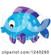 Poster, Art Print Of Purple And Blue Fish