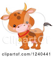 Poster, Art Print Of Cute Farm Animal Cow