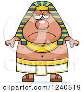 Sad Depressed Ancient Egyptian Pharaoh