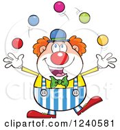 Poster, Art Print Of Happy Clown Juggling