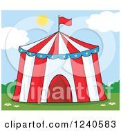 Big Top Circus Tent On A Sunny Day