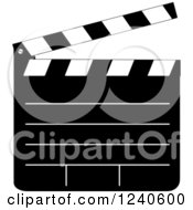 Poster, Art Print Of Black And White Filming Clapper Board