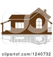 Poster, Art Print Of Brown Residential Home And Reflection 2