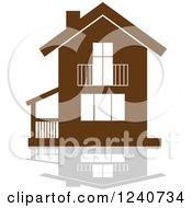 Poster, Art Print Of Brown Residential Home And Reflection 4