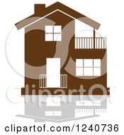 Poster, Art Print Of Brown Residential Home And Reflection 6