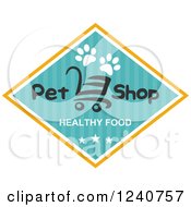 Healthy Food Pet Shop Label