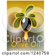 Poster, Art Print Of Dripping Olive And Text