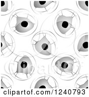 Clipart Of A Seamless Background Pattern Of Bullet Holes 2 Royalty Free Vector Illustration