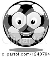 Poster, Art Print Of Grayscale Soccer Ball