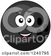 Clipart Of A Bowling Ball Character Royalty Free Vector Illustration