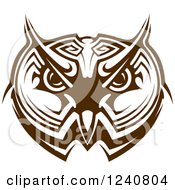 Poster, Art Print Of Brown Owl Face 3