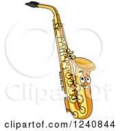 Poster, Art Print Of Happy Saxophone