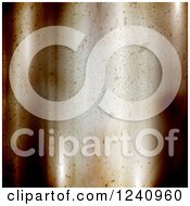 Clipart Of A 3d Rusty Metal Background Royalty Free Illustration