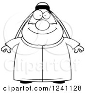 Poster, Art Print Of Black And White Happy Chubby Sheikh