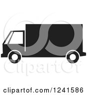 Poster, Art Print Of Black And White Big Rig Or Delivery