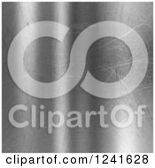Clipart Of A 3d Scratched Metal Background Royalty Free Illustration
