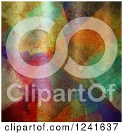 Clipart Of A Colorful Abstract Paint Background Royalty Free Illustration