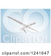 Poster, Art Print Of 3d Predator Drone Against A Blue Sky