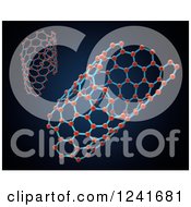 Clipart Of A 3d Nanotube Structure Royalty Free Illustration by Mopic