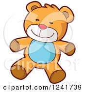 Clipart Of A Stuffed Teddy Bear Royalty Free Vector Illustration