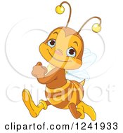Poster, Art Print Of Cute Bee Running