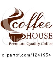 Poster, Art Print Of Brown Coffee House Label 2
