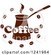 Poster, Art Print Of Brown Coffee Label