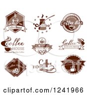 Poster, Art Print Of Brown Coffee Labels