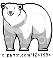 Poster, Art Print Of Grayscale Polar Bear