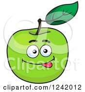 Poster, Art Print Of Goofy Green Apple