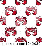 Poster, Art Print Of Seamless Mad Crab Background Pattern