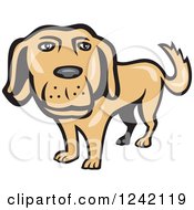 Poster, Art Print Of Happy Golden Retriever Dog