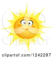 Poster, Art Print Of Happy Summer Sun With A Smile