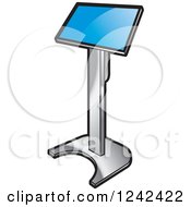 Clipart Of A Podium Royalty Free Vector Illustration by Lal Perera