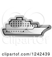 Poster, Art Print Of Silver Cruise Ship