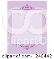 Poster, Art Print Of Purple Ornate Background With Text Space