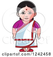 Clipart Of An Indian Lady 4 Royalty Free Vector Illustration by Lal Perera