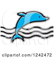 Poster, Art Print Of Leaping Dolphin And Waves