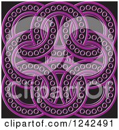 Purple And Black Celtic Rings