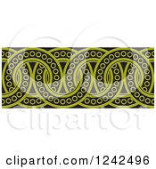 Poster, Art Print Of Border Of Black And Green Rings