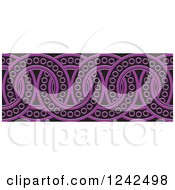 Poster, Art Print Of Border Of Black And Purple Rings