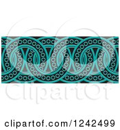 Poster, Art Print Of Border Of Black And Turquoise Rings