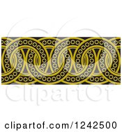 Poster, Art Print Of Border Of Black And Yellow Rings