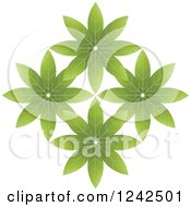 Poster, Art Print Of Green Flowers