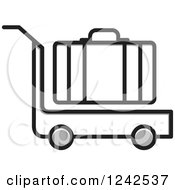 Poster, Art Print Of Luggage Cart And Suitcase