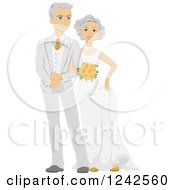 Happy Caucasian Newlywed Couple